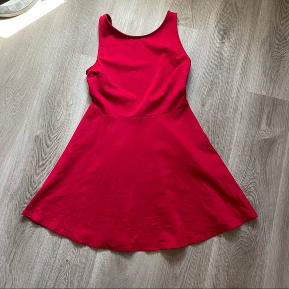 Special Kind of Love Red Backless Skater Dress Size L - Picture 4 of 5